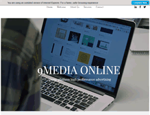 Tablet Screenshot of 9mediaonline.com